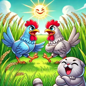 chú gà trống kiêu căng